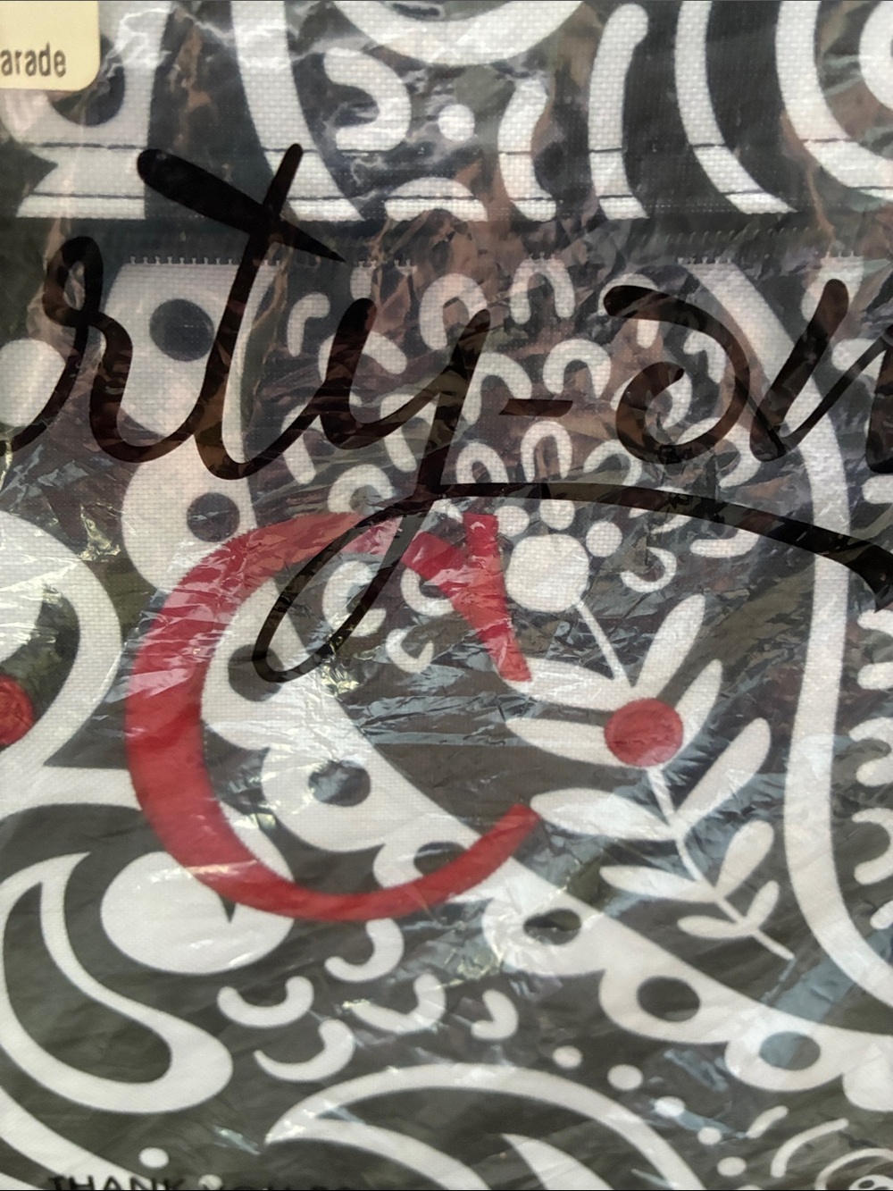 New in package thirty-one Black & White Paisley insulated picnic tote - Picture 3 of 3